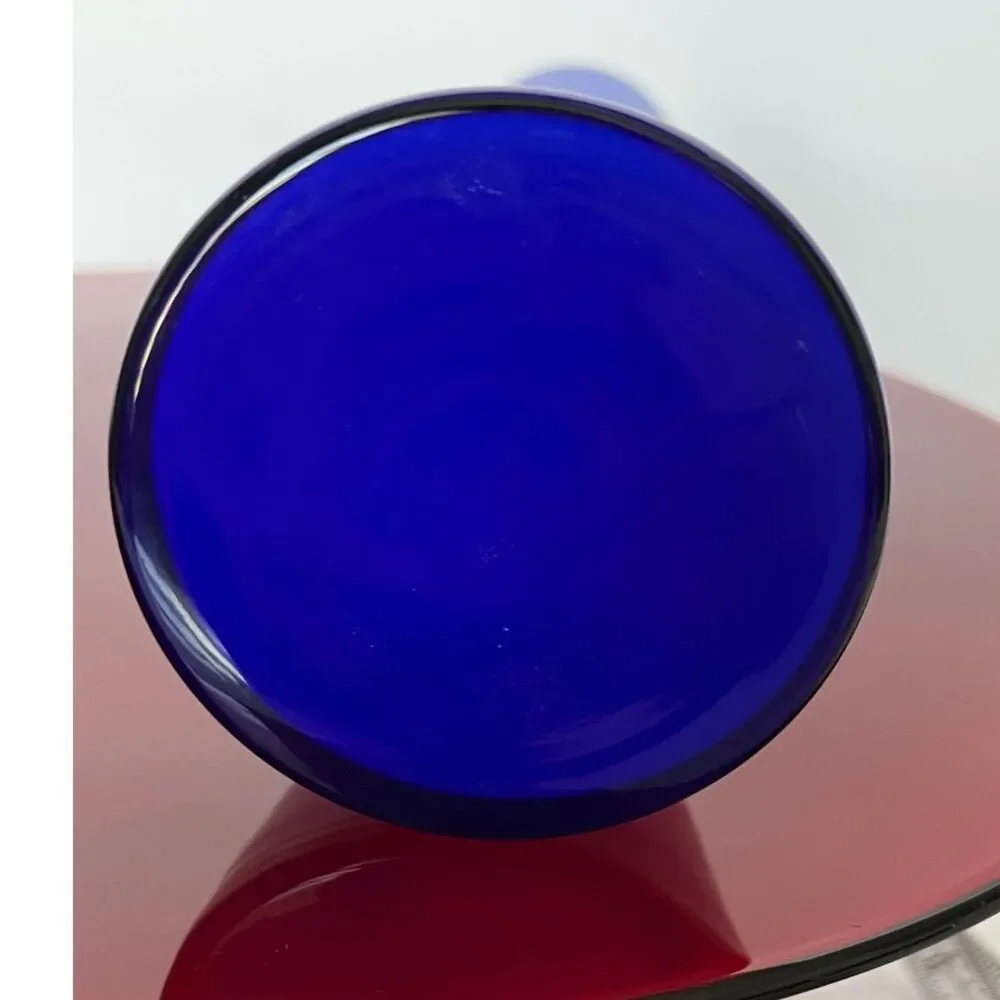 Vintage Cobalt Blue Glass Vase 12